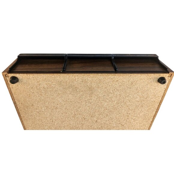 Vintage Wooden Cassette Storage Organizer With 3 Drawers Holds 42 tapes - Picture 10 of 16